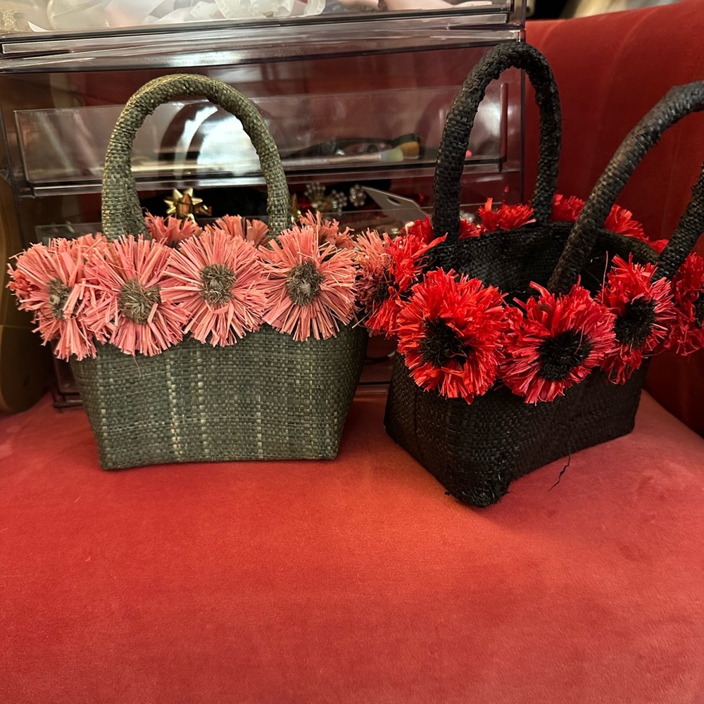 Mini straw Handmade bag  from Italy